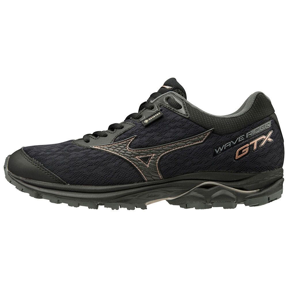 Mizuno WAVE RIDER GTX Női Terepfutó Cipő Fekete VDU189450